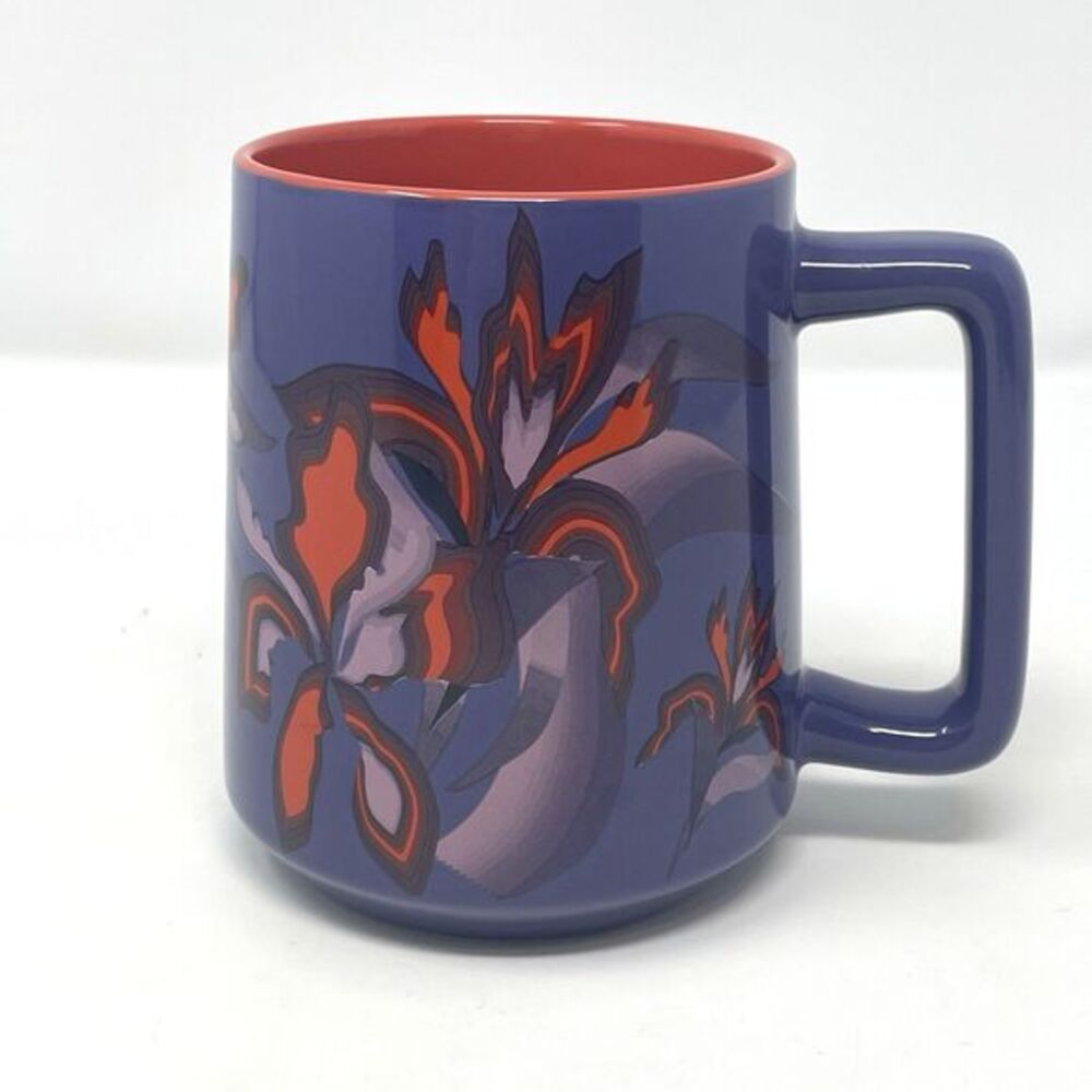 Starbucks Valentines Day 2025 Floral Coffee Mug‎ Purple Exotic Flowers 14oz - Picture 2 of 10
